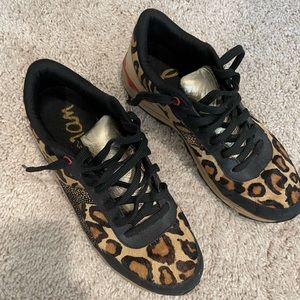 Sam Edelman animal print sneakers, size 8.5
